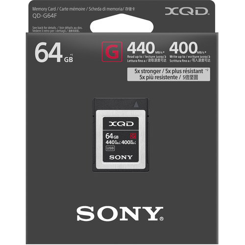 Sony 64GB G Series XQD Memory Card - Image 2