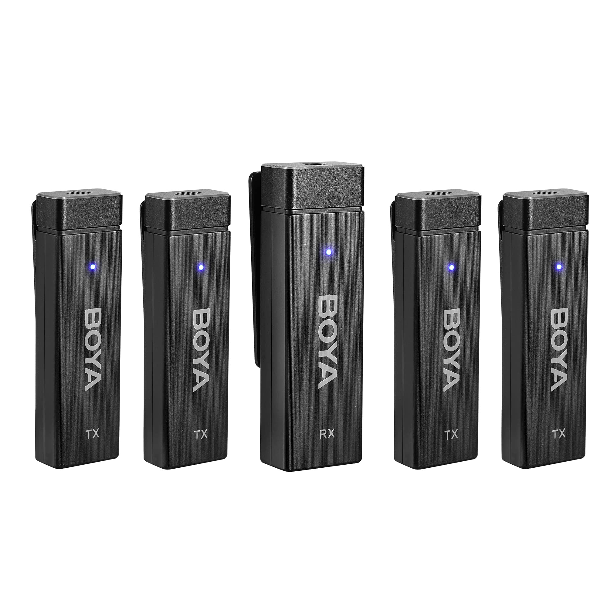 BOYA BY-W4 – 4 Microphone – Wireless Lavalier 2.4GHz Compact Microphone